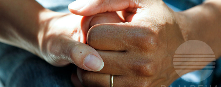 close up of hands holding